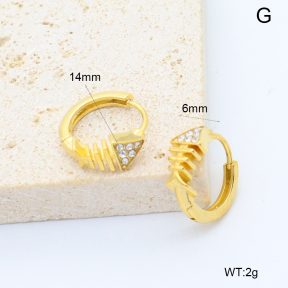 6E4004524bboo-209  Stainless Steel Earrings