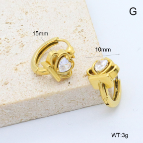 6E4004543bbom-209  Stainless Steel Earrings