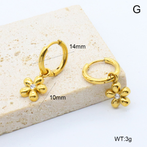 6E4004559bbon-209  Stainless Steel Earrings