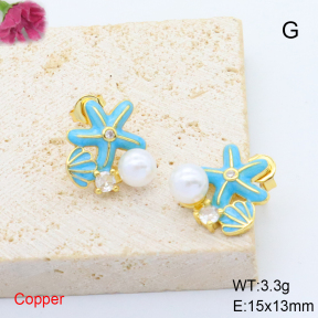 F6E301996ablb-L017  Fashion Copper Earrings