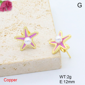 F6E302000baka-L017  Fashion Copper Earrings