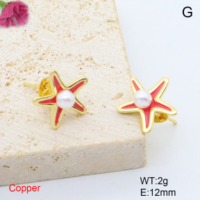 F6E302001baka-L017  Fashion Copper Earrings