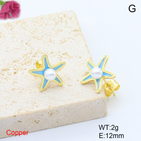 F6E302004baka-L017  Fashion Copper Earrings