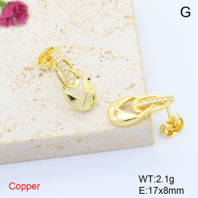 F6E405663baka-L017  Fashion Copper Earrings