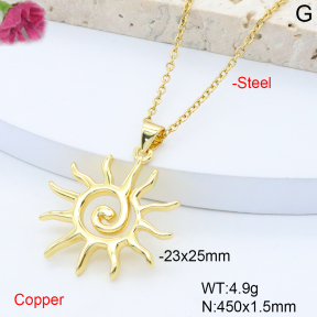 F6N200890vaia-L017  Fashion Copper Necklace