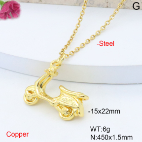 F6N200893vaia-L017  Fashion Copper Necklace