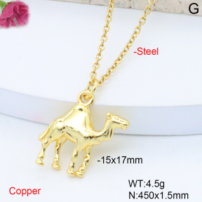 F6N200896vaia-L017  Fashion Copper Necklace