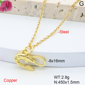 F6N200898vaia-L017  Fashion Copper Necklace