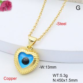 F6N301419vail-L017  Fashion Copper Necklace