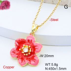 F6N301431aajl-L017  Fashion Copper Necklace