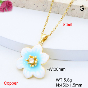 F6N301432aajl-L017  Fashion Copper Necklace