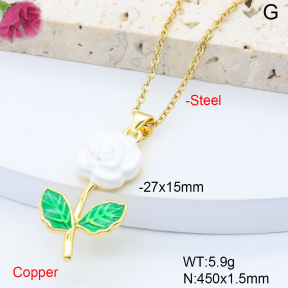 F6N301435aajl-L017  Fashion Copper Necklace