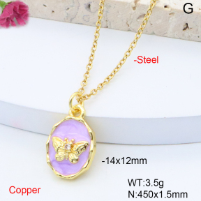F6N301440vail-L017  Fashion Copper Necklace