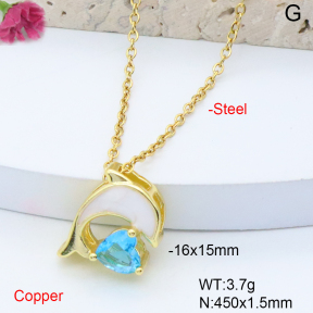 F6N301442vail-L017  Fashion Copper Necklace