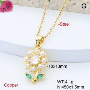 F6N408557baka-L017  Fashion Copper Necklace