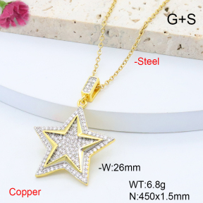 F6N408562bbov-L017  Fashion Copper Necklace
