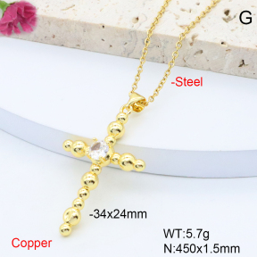 F6N408566avja-L017  Fashion Copper Necklace