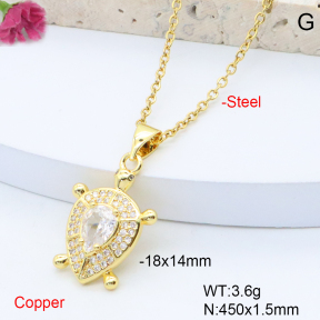 F6N408569avja-L017  Fashion Copper Necklace