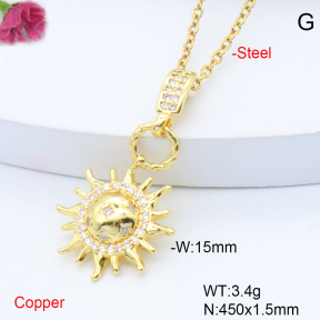 F6N408571avja-L017  Fashion Copper Necklace
