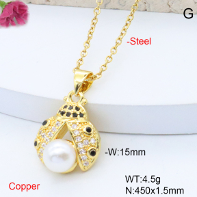 F6N408573baka-L017  Fashion Copper Necklace