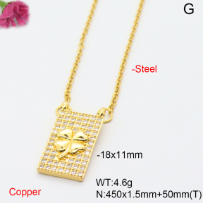 F6N408578aajl-L017  Fashion Copper Necklace