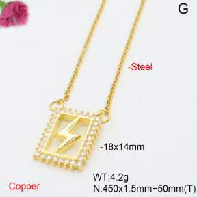 F6N408579avja-L017  Fashion Copper Necklace