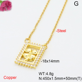 F6N408580avja-L017  Fashion Copper Necklace