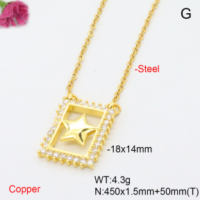 F6N408582avja-L017  Fashion Copper Necklace