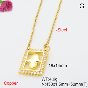 F6N408583avja-L017  Fashion Copper Necklace