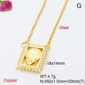 F6N408584avja-L017  Fashion Copper Necklace
