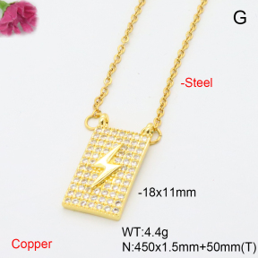 F6N408585aajl-L017  Fashion Copper Necklace