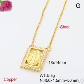 F6N408586avja-L017  Fashion Copper Necklace