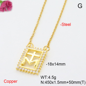F6N408588avja-L017  Fashion Copper Necklace