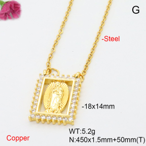 F6N408589avja-L017  Fashion Copper Necklace