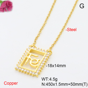F6N408591avja-L017  Fashion Copper Necklace
