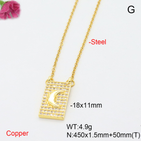 F6N408593aajl-L017  Fashion Copper Necklace