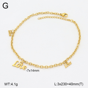 2A9001661aajo-743  Stainless Steel Anklets