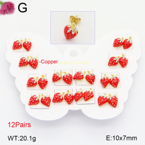 F2E300833vhov-K01  Fashion Copper Earrings