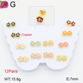 F2E300850vhov-K01  Fashion Copper Earrings
