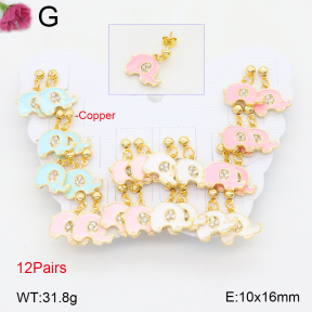 F2E300854vhov-K01  Fashion Copper Earrings