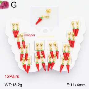 F2E300858vhov-K01  Fashion Copper Earrings