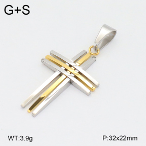 2P2004462bbov-436  Stainless Steel Pendant