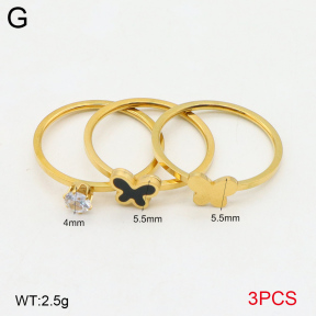 2R4001733bhva-617  5-8#  Stainless Steel Ring