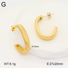 2E2005829bbov-686  Stainless Steel Earrings