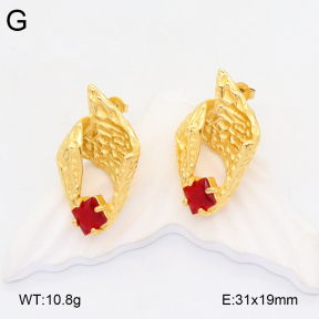 2E4004328bbov-686  Stainless Steel Earrings