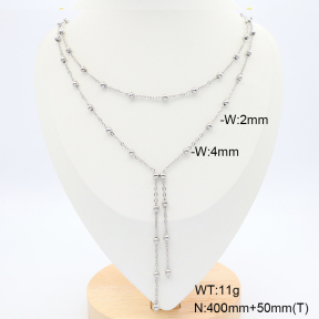6N2005133bbov-G037  Stainless Steel Necklace