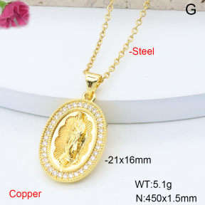 F6N200921baka-L017  Stainless Steel Necklace