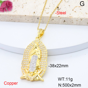 F6N408633bbov-L017  Stainless Steel Necklace