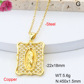 F6N408644baka-L017  Stainless Steel Necklace