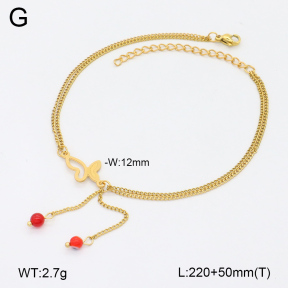 2A9001664ablb-350  Stainless Steel Anklets